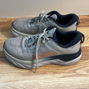 Hoka One One Gray and Orange Women's Sneakers